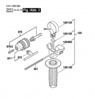 Bosch 0 611 255 541 GBH 2-26 DBR Universal Rotary Hammer 110 V / GB Spare Parts GBH2-26DBR